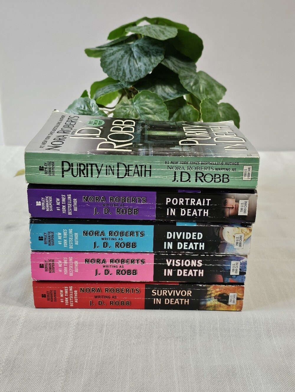 Set of 5 J.D. Robb (Nora Roberts) In Death Paperback Novels